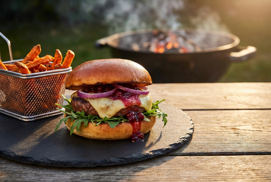 Reh Burger grillen – saftige Wild-Burger mit Preiselbeeren