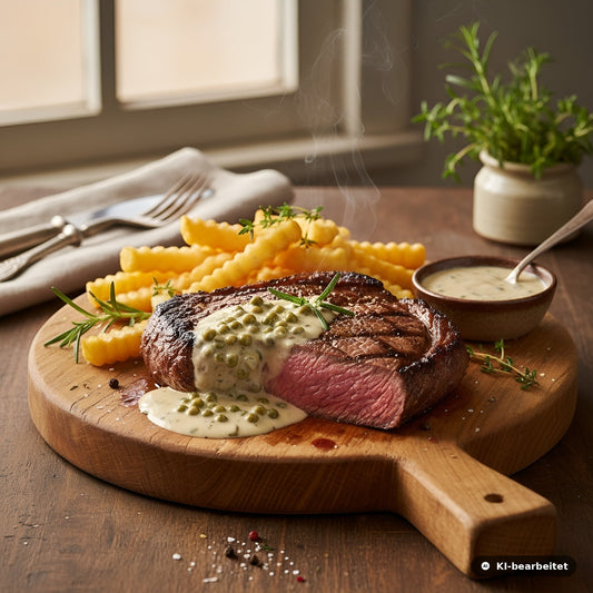 Hirschsteak Pfeffer klassisch (Steak au Poivre)