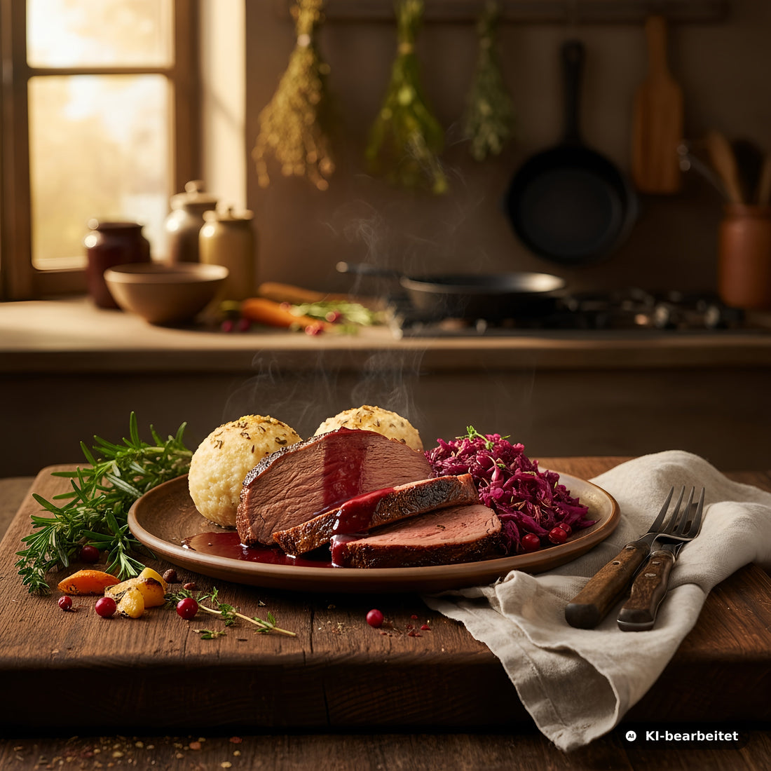 Rehbraten Niedrigtemperatur - Butterweich und gelingsicher