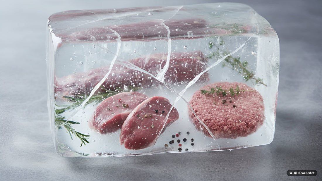 Tiefgekühlte Wildfleisch-Teilstücke von Weidewild mit Kräutern