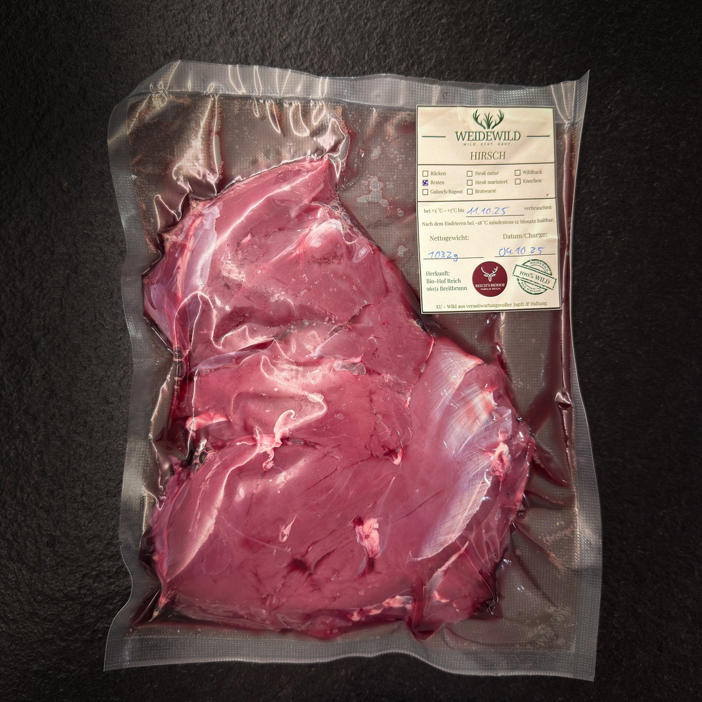 Ragout & Fond Hirsch 4,5kg – Schmor-Paket