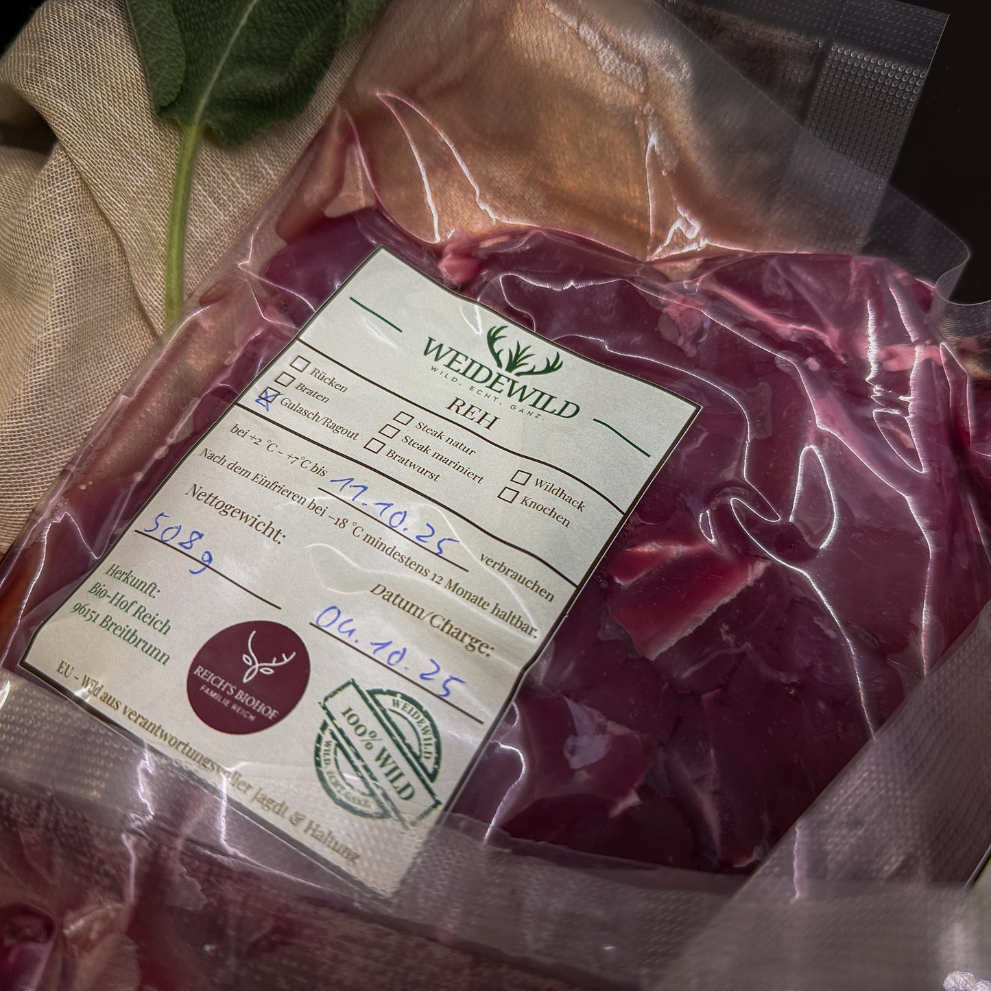 Ragout & Fond Reh 4,5kg – Schmor-Paket