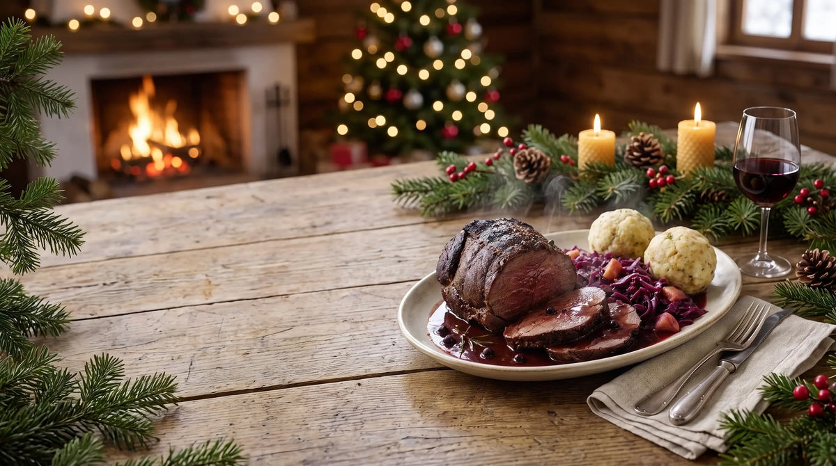 Festtagsbraten vom Reh – Symbolbild (KI-generiert)
