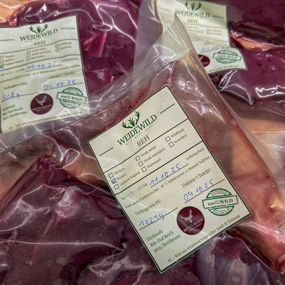 Reh Braten aus der Keule für Schmorbraten - Regionales Rehfleisch