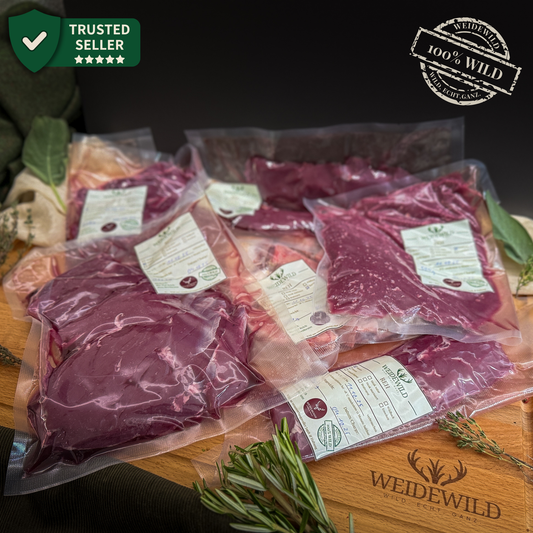 Rehpaket Wald & Wurzel - Premium Rehfleisch vakuumverpackt vom Jäger