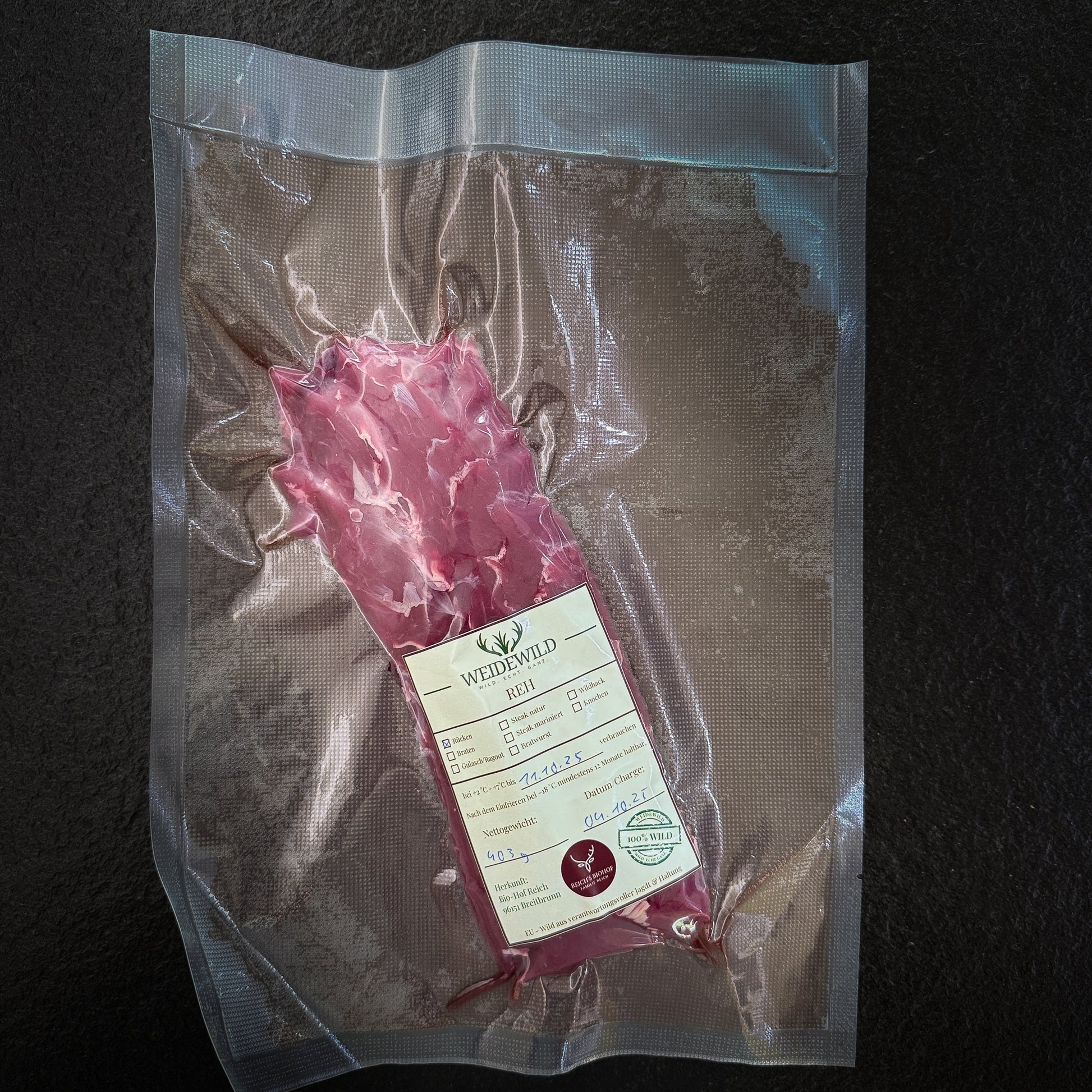 Rehrücken Medaillons und Steaks - Premium Cut perfekt zum Braten