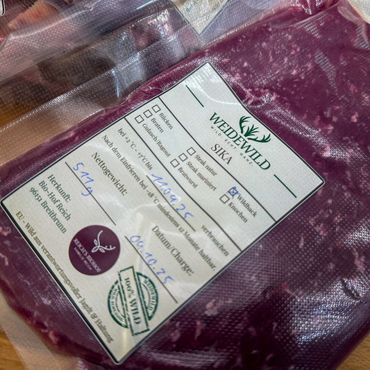 Sika Hackfleisch Wild mager und proteinreich - Premium Wildfleisch